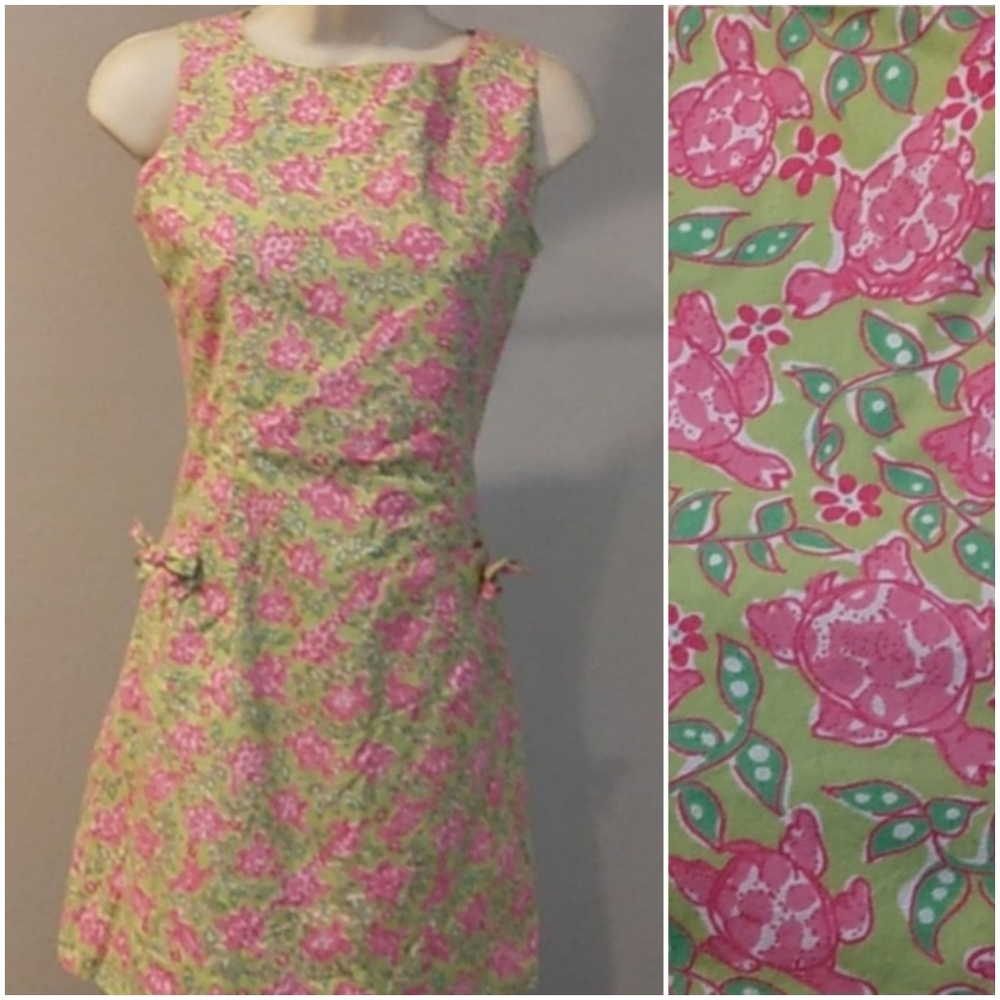 Lilly Pulitzer white label sleeveless shift dress sz 2